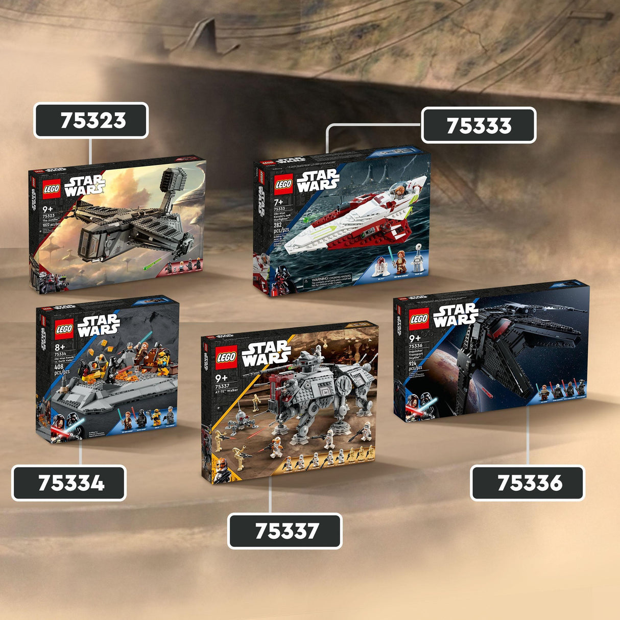 Lego star wars - at-te walker byggelegetøj (75337)