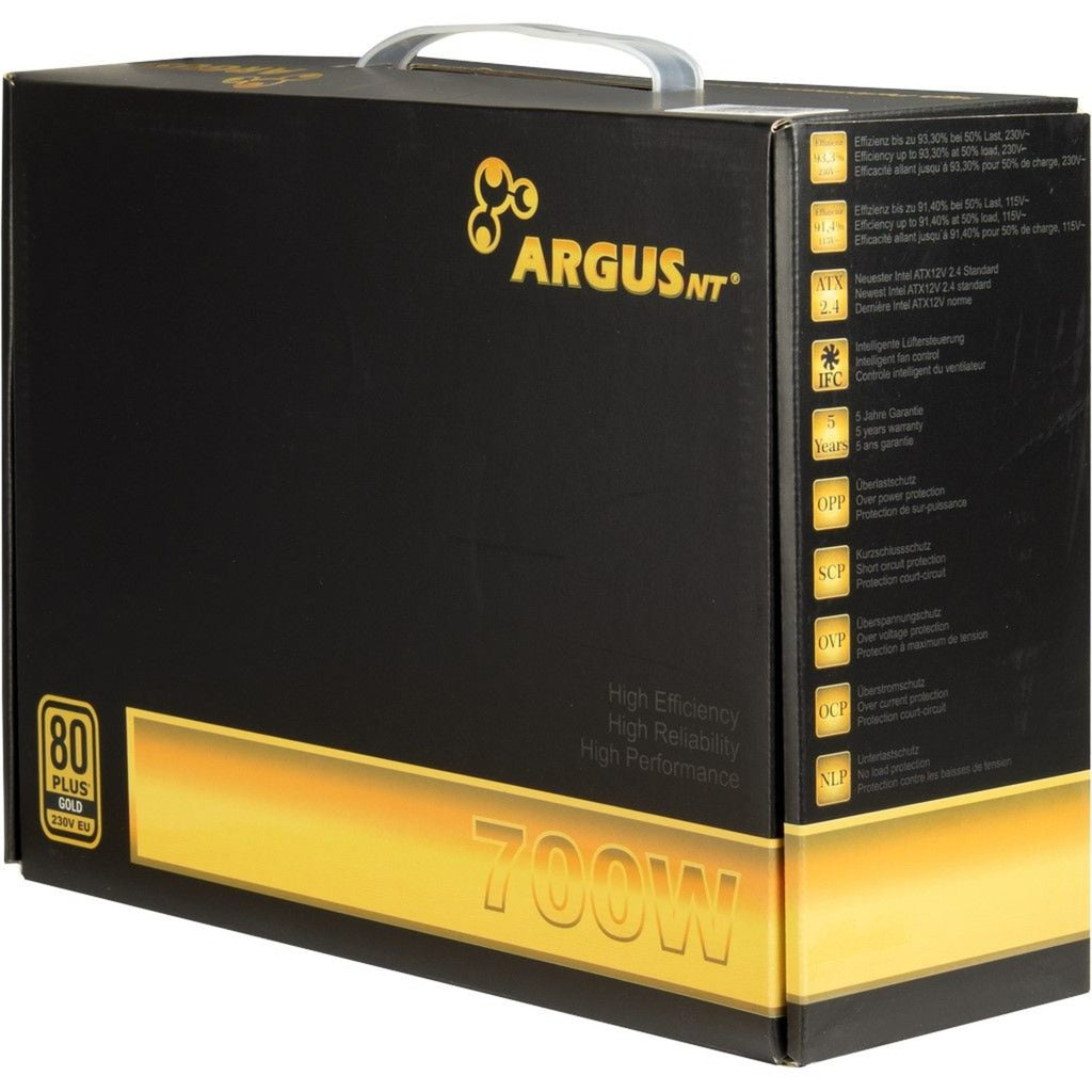 Inter-tech argus GPS-700 700 watt strømforsyning (sort, 4x pcie)