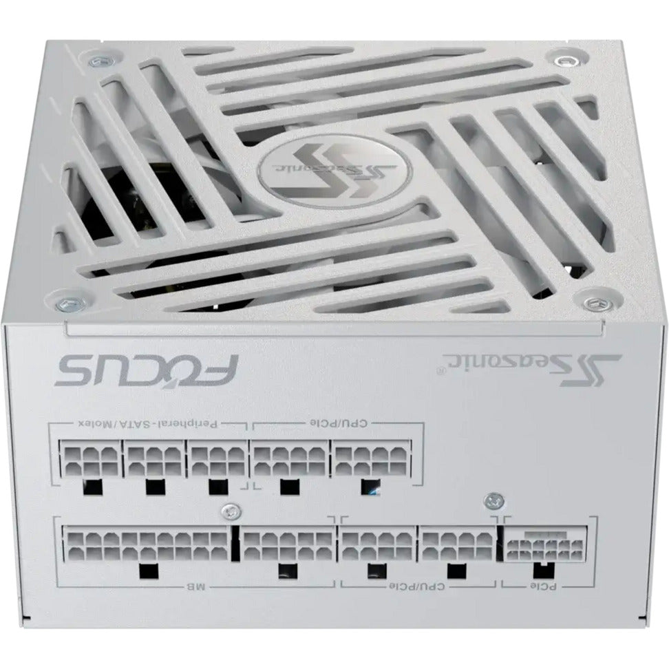 Seasonic focus-gx-750-v4 atx3.0 modulær 750 watt strømforsyning (hvid, 1x 12vhpwr, 2x pcie)