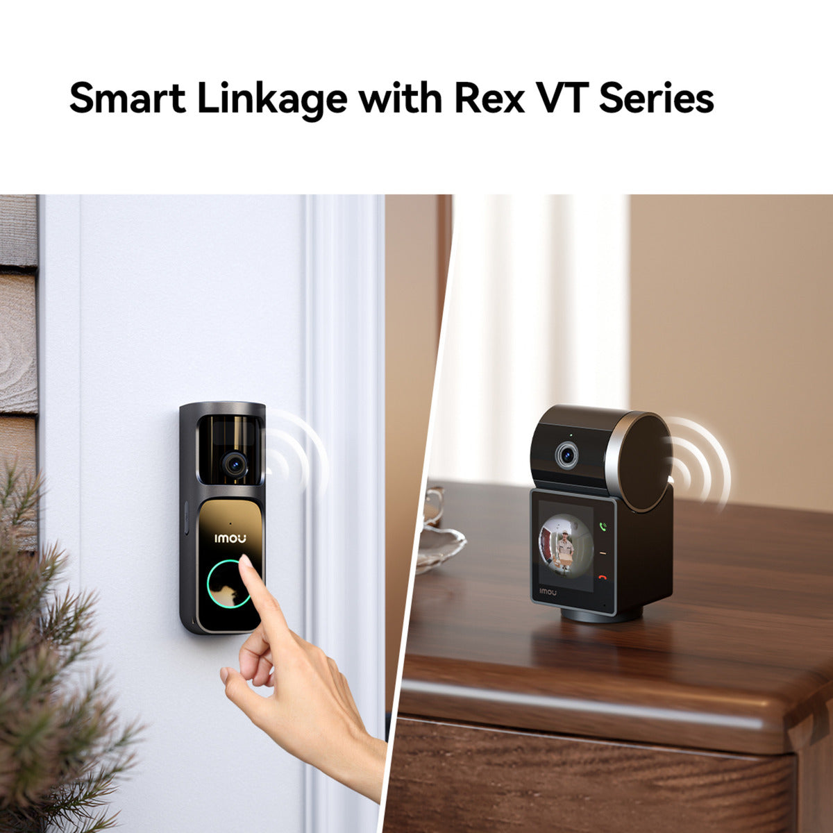 Imou doorbell 3 sæt (sort)