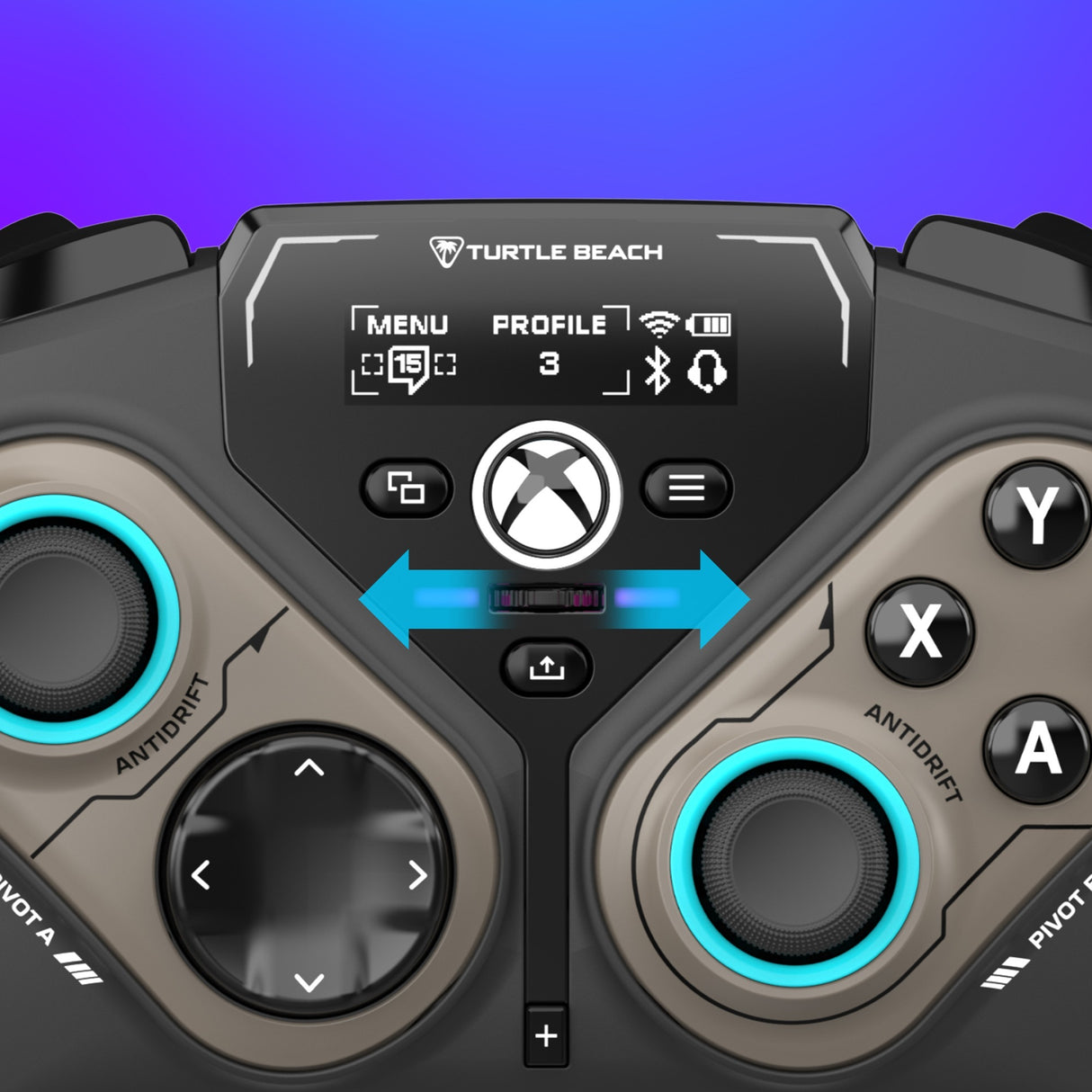 Turtle Beach Stealth Pivot trådløs smart controller (sort, 2,4 GHz Bluetooth USB, pc, Xbox, Android)