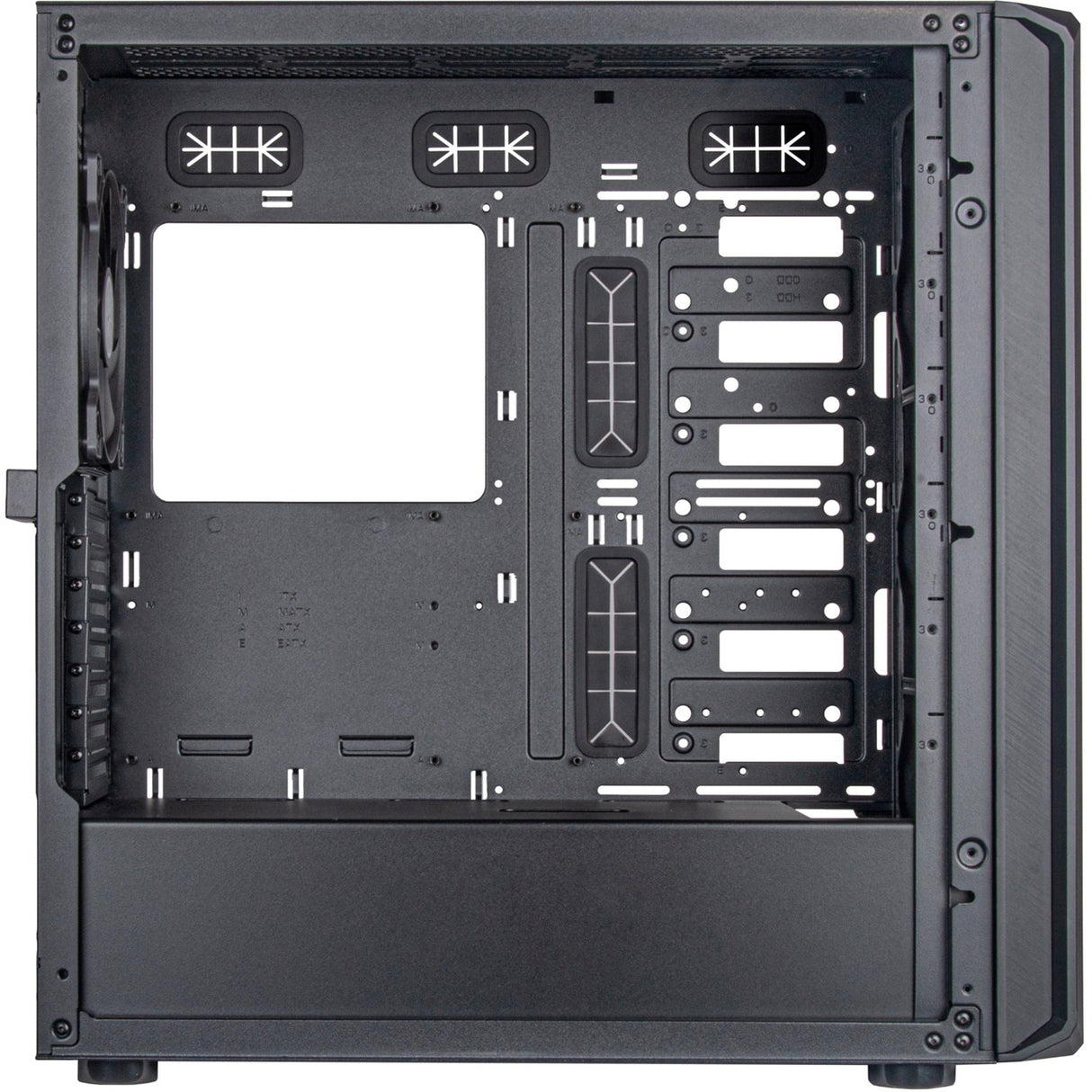 Silverstone sst-sed1-b midi tårnhus (sort | 2x USB-A | 1x USB-C)