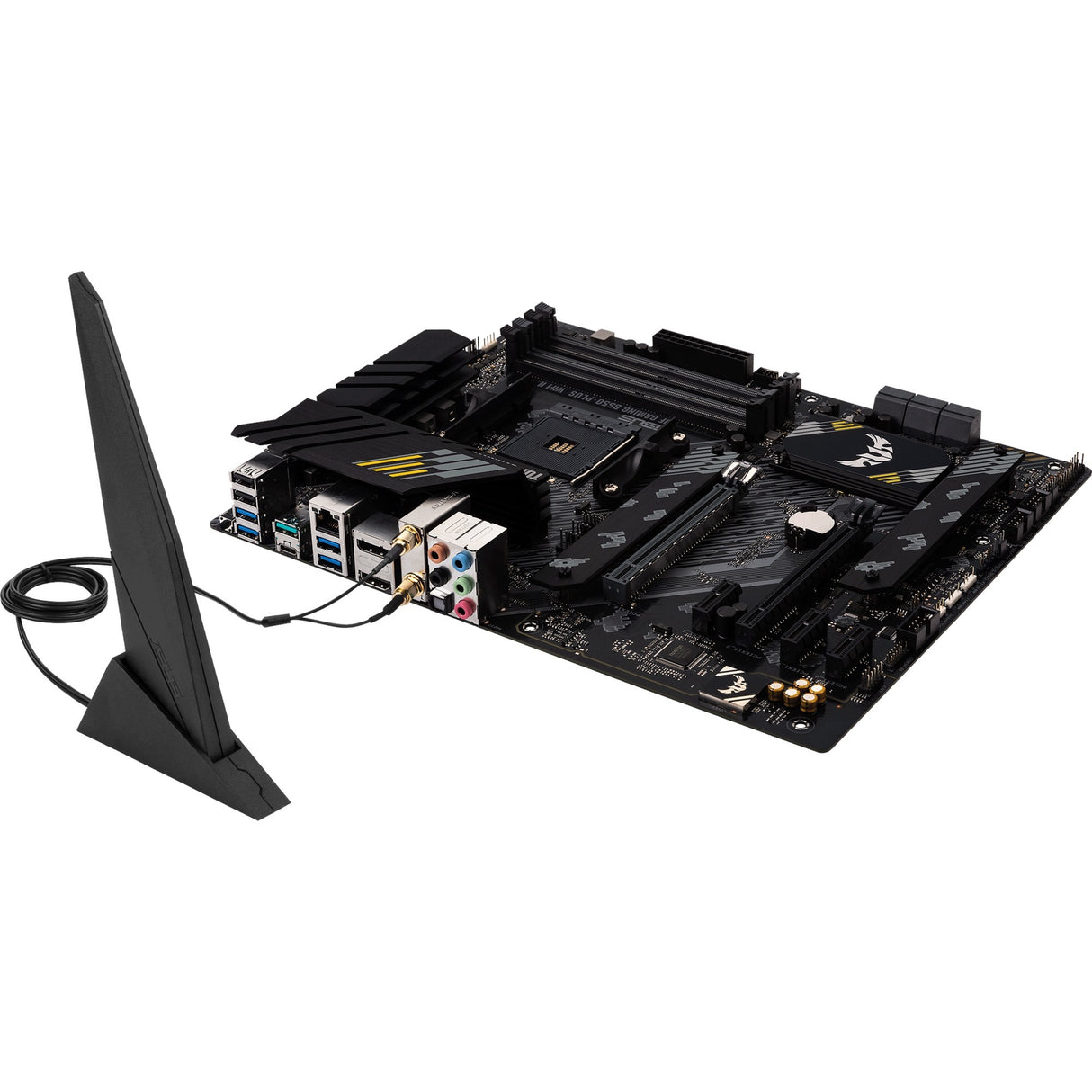 Asus Tuf Gaming B550-Plus WiFi II Socket AM4 bundkort (sort, RAID, GB-LAN, WiFi 6, BT, lyd, ATX)