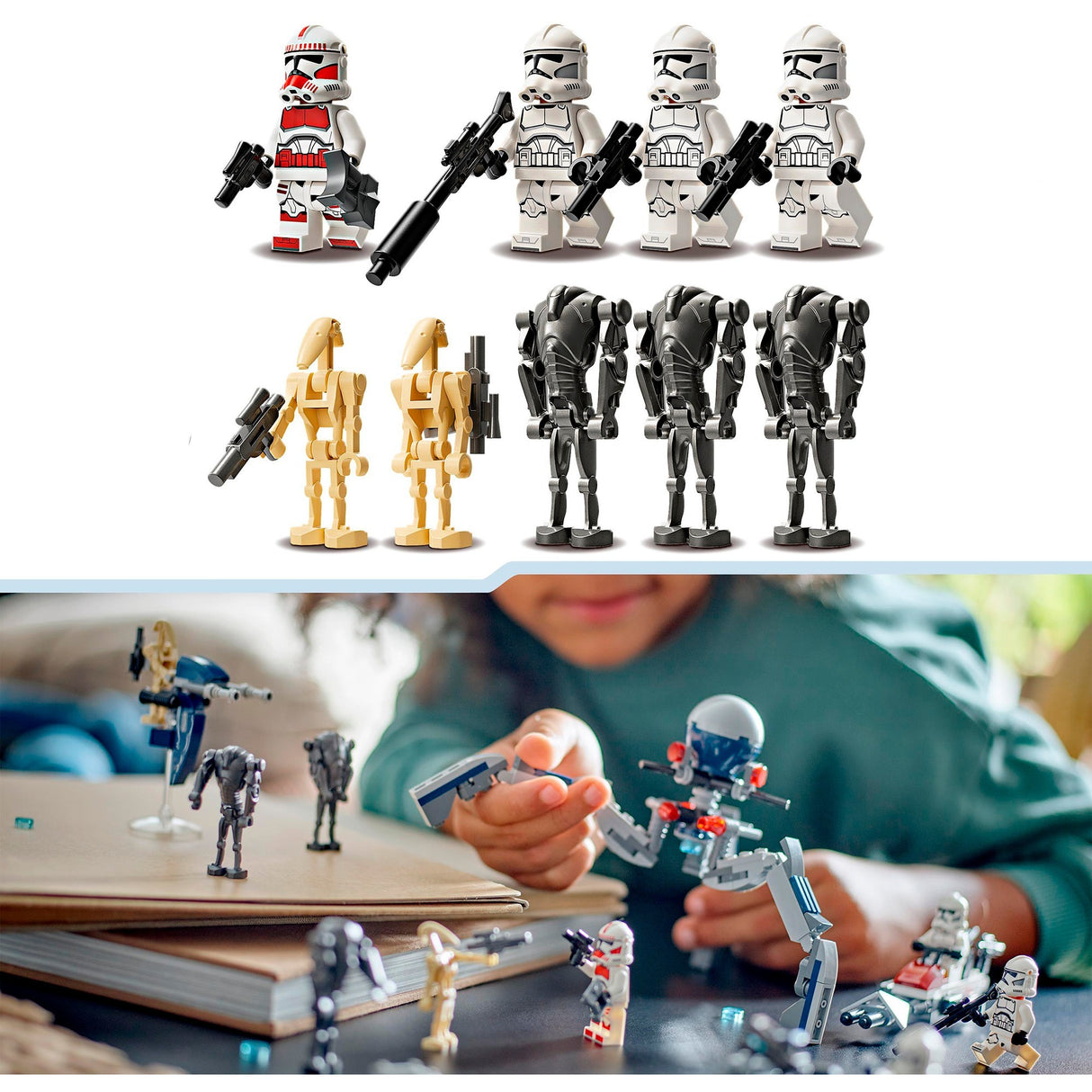 Lego star wars clone trooper™ battle droid™ kamppakke - 75372