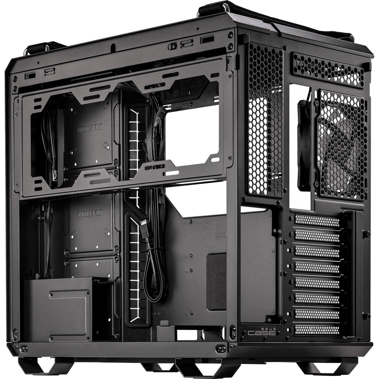 Asus tuf gaming gt502 plus midi tårnhus (sort | 2x USB-A | 1x USB-C | hærdet glas)