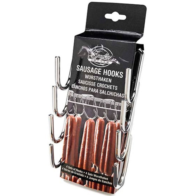 Bradley ryger pølse kroge holder (sølv, 4 stk.)