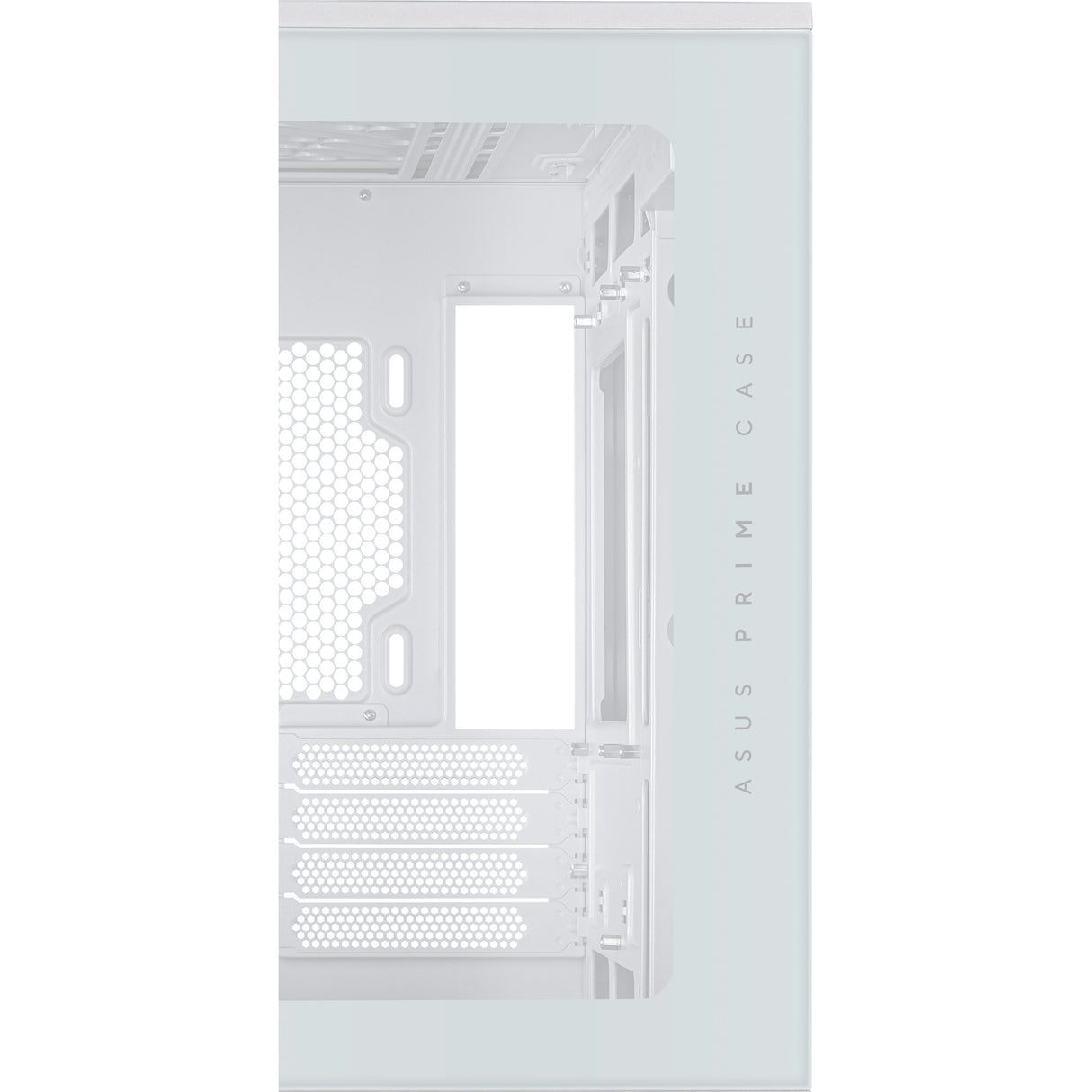 Asus Prime Ap202 Midi Tower-hus (hvid | 2x USB-A | 1x USB-C | RGB | hærdet glas)