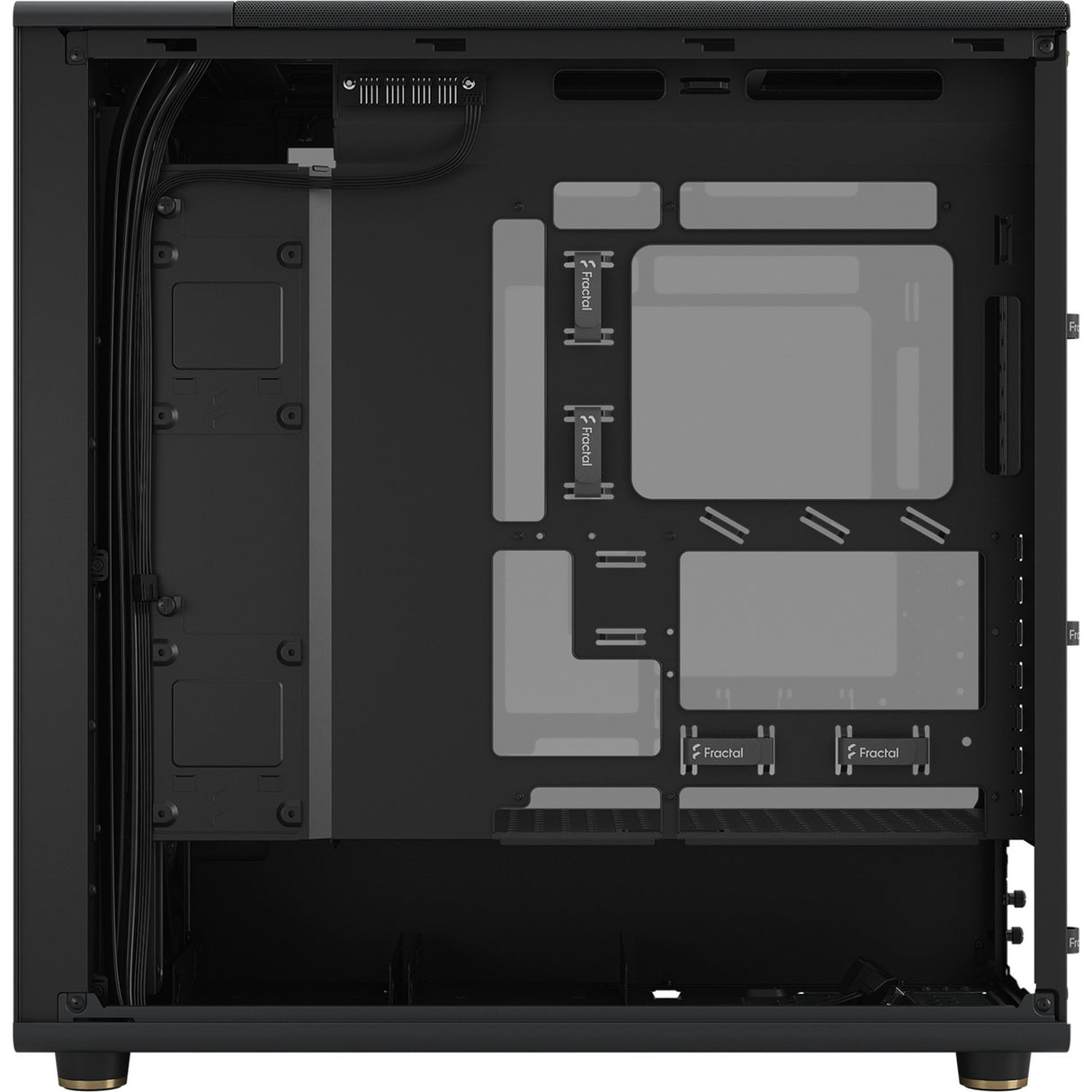 Fractal Design North XL RC Charcoal Black TG Dark Midi Tower Housing (sort træfarve | 2x USB-A | 1x USB-C | hærdet glas)