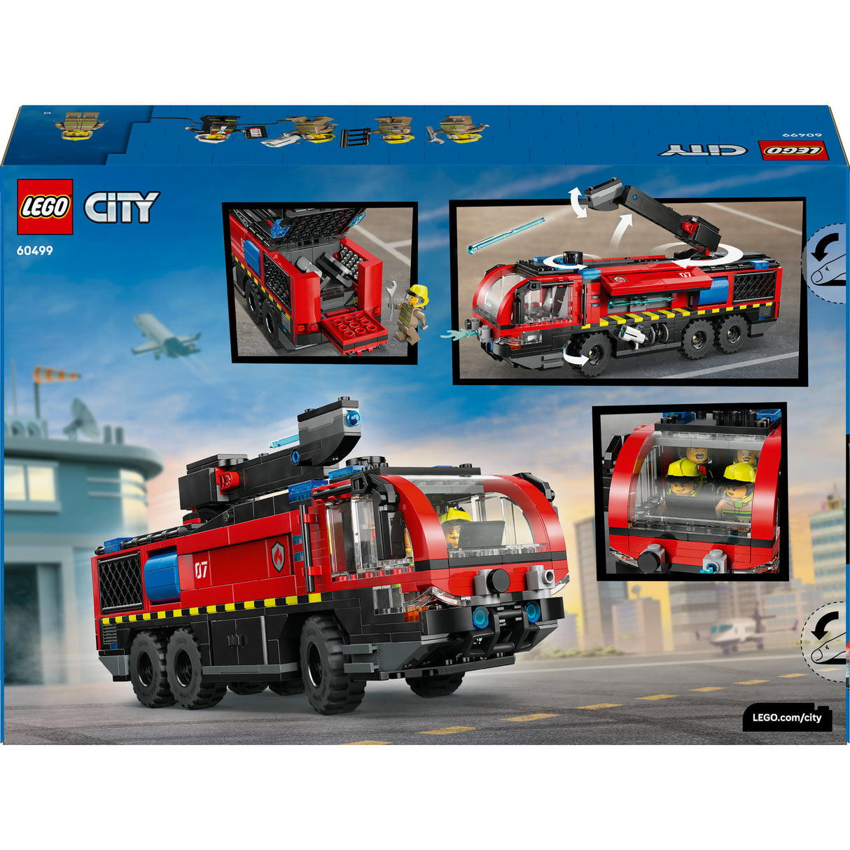 Lego city - byggelegetøj til lufthavnsbrandbil (60499)