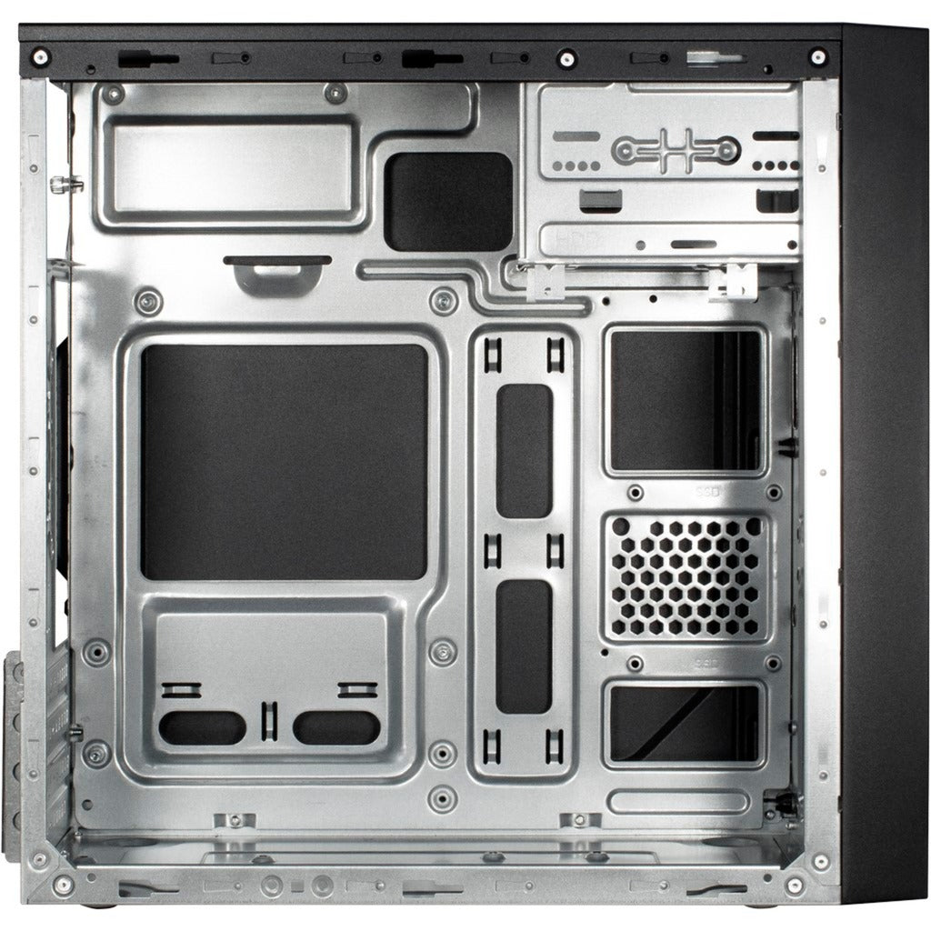 Inter-tech it-6505 reto mini tårnhus (sort | 2x USB-A)