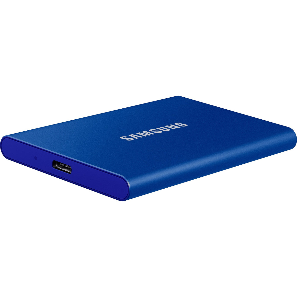 Samsung bærbar t7, 2 TB ekstern SSD (blå, mu-pc2t0h ww, USB-A 3.2 (10 Gbit s))