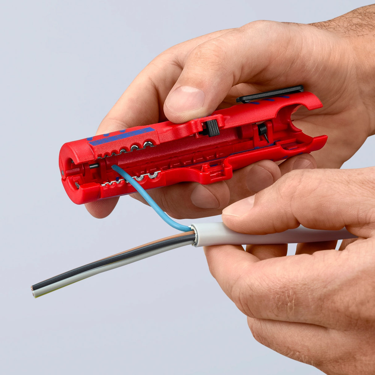 Knipex universal kabelstripper 1685125sb kabelafisoleringsværktøj (rød blå)