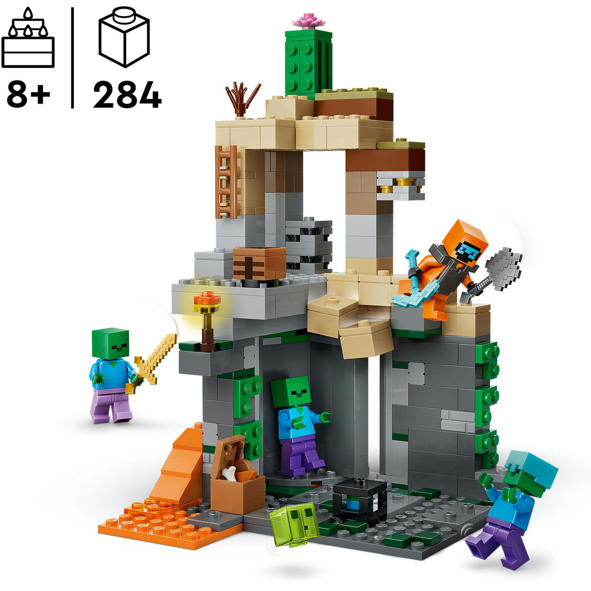 Lego minecraft 21587 zombie fangehul