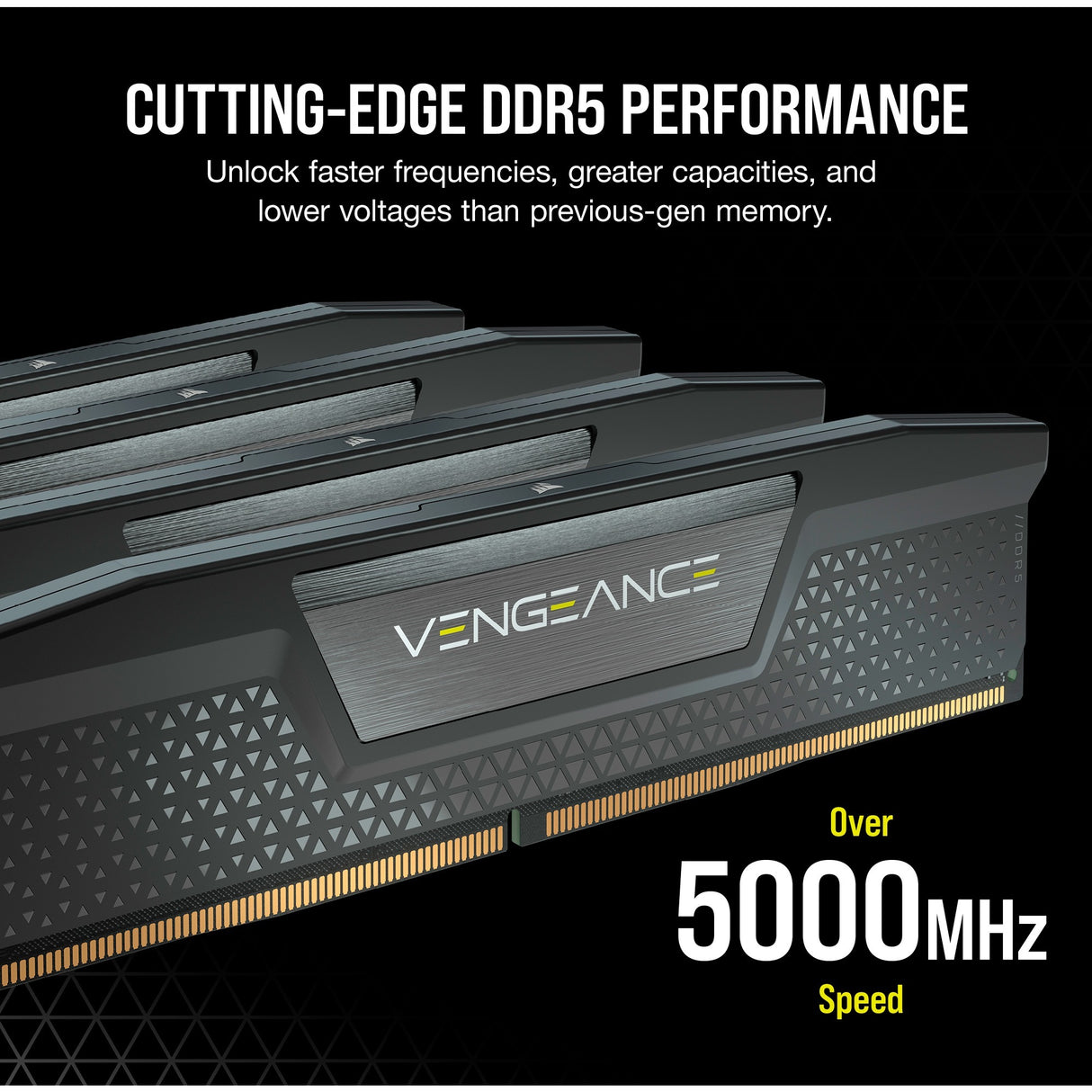 Corsair vengeance 32 gb ddr5-6400 (2x 16 gb) arbejdshukommelse (zwart, cmk32gx5m2b6400c32, xmp)