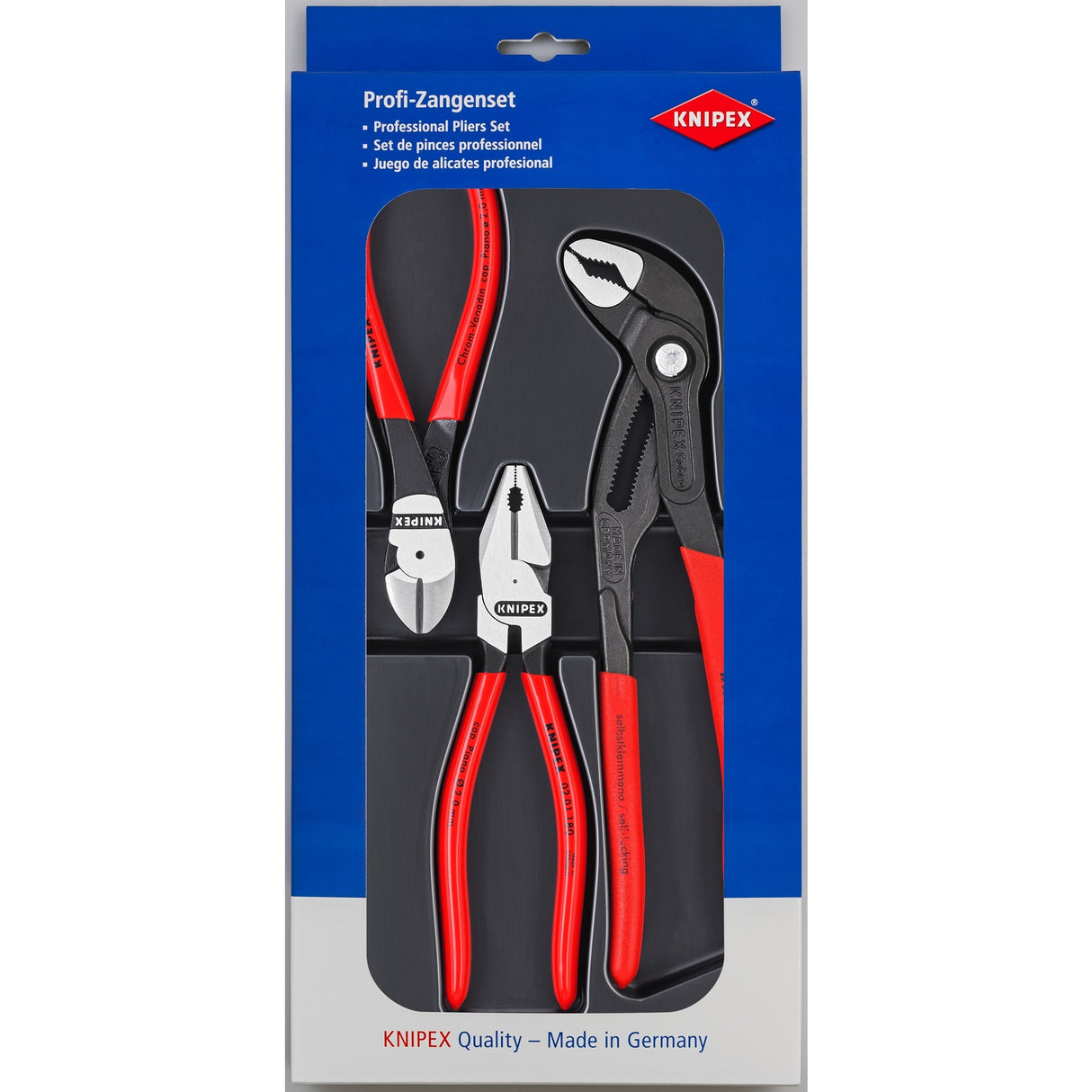 Knipex power sæt 00 20 10 tangsæt (sort, 3-delt)