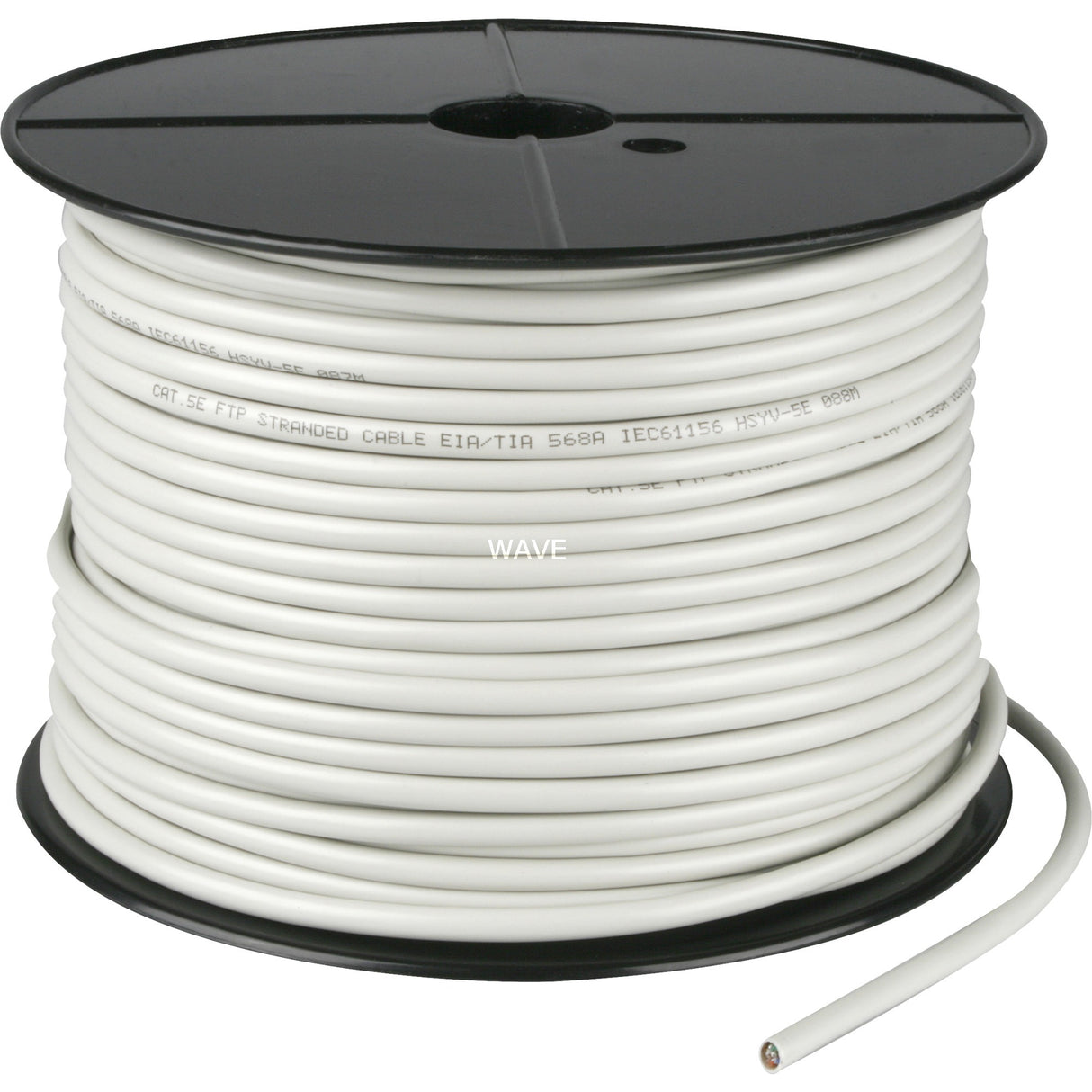Goobay netværkskabel rj-45 f utp med cat.5e (grå, 100 meter, kabelrulle, fleksibel)