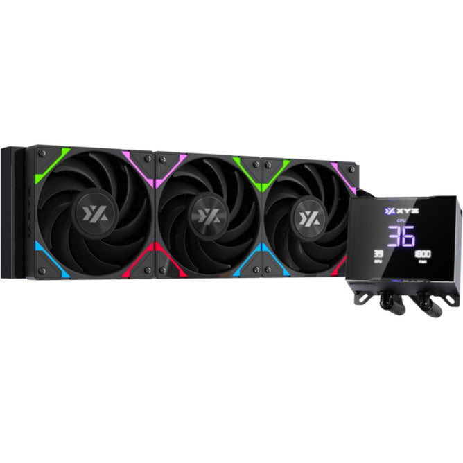 Xyz pc gear hydrotemp aio 360 vandkøling (sort, argb, pwm)