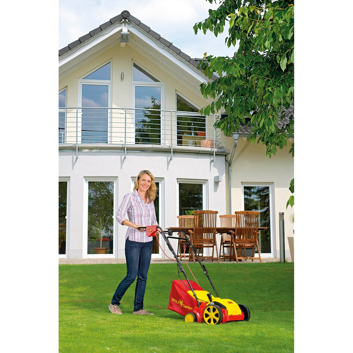 Wolf-garten ambition v 303 e scarifier (rød gul)