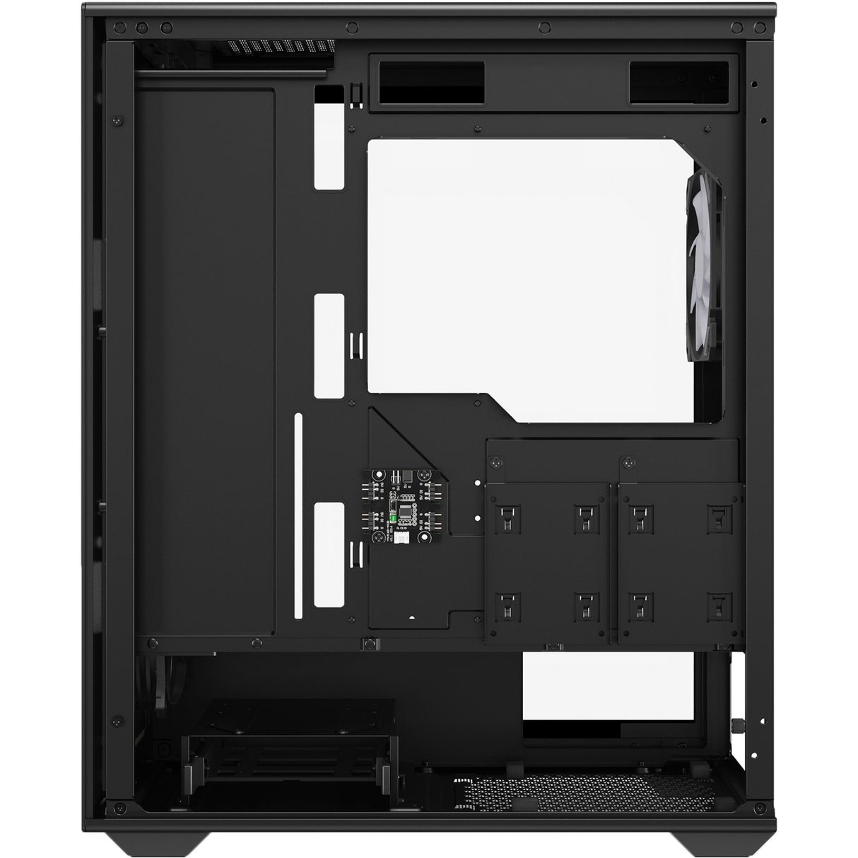 Sharkoon VK2 RGB MIDI Tower-hus (sort | 2x USB-A | RGB | hærdet glas)