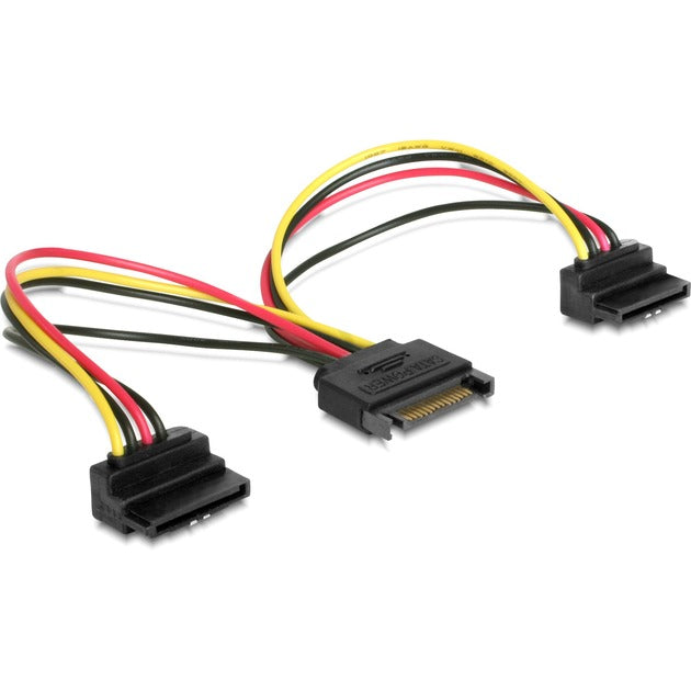 Delock 15-bens SATA > 2x SATA strømstik splitterkabel (0,15 meter)