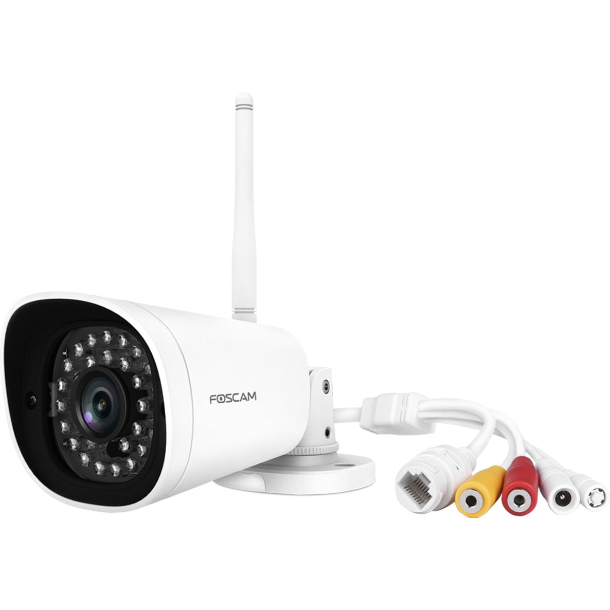 Foscam G4P Super HD WiFi udendørskamera (hvid, 4 MP, 2K, WLAN)