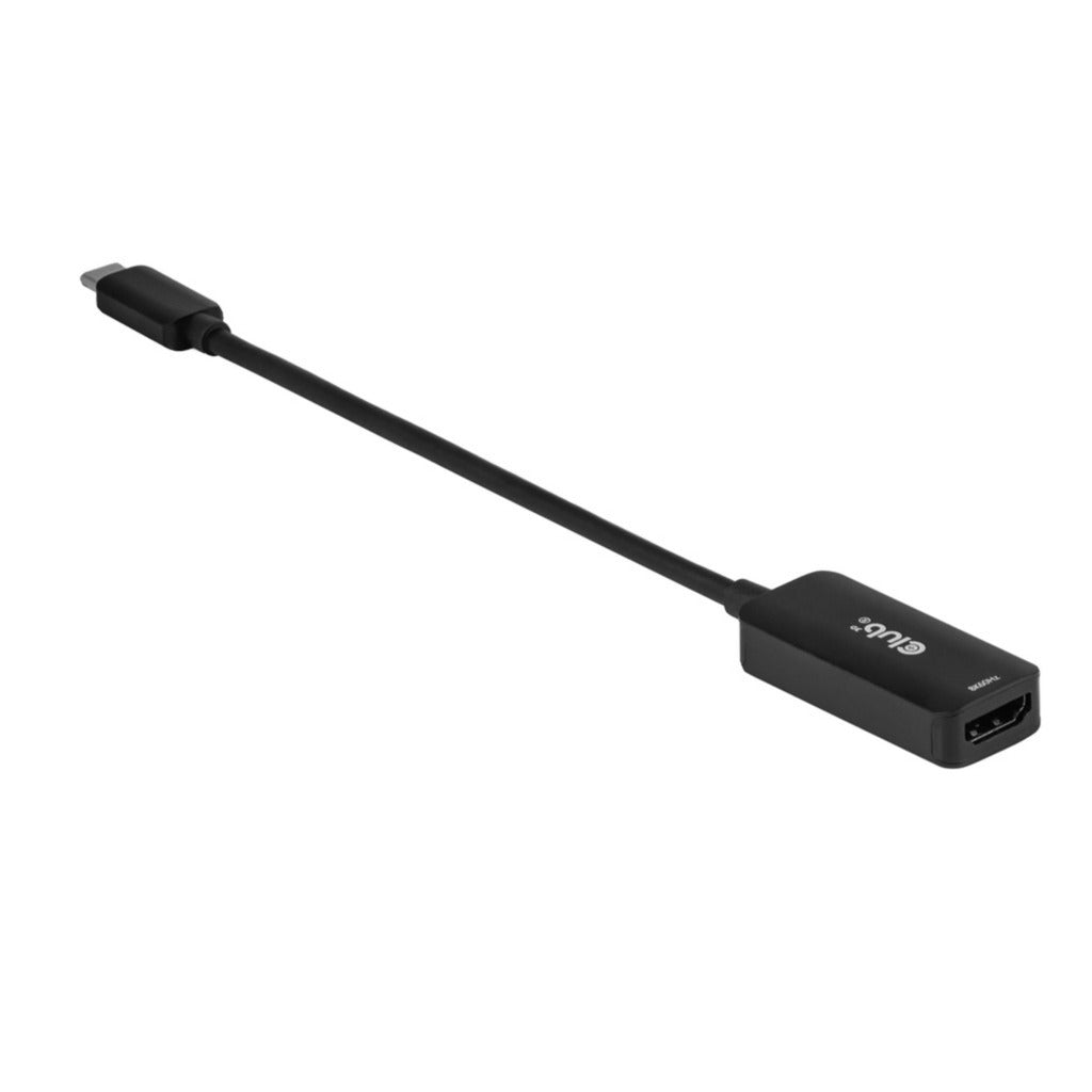 Club 3d cac-2505 usb-c naar hdmi 2.1 adapter 8k60hz (zwart)