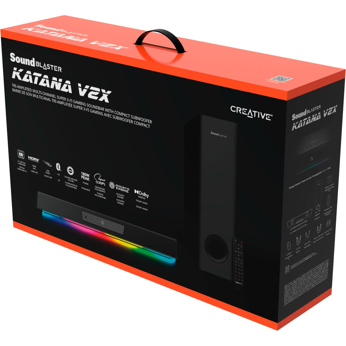 Creative Sound Blaster Katana V2X Soundbar (sort)