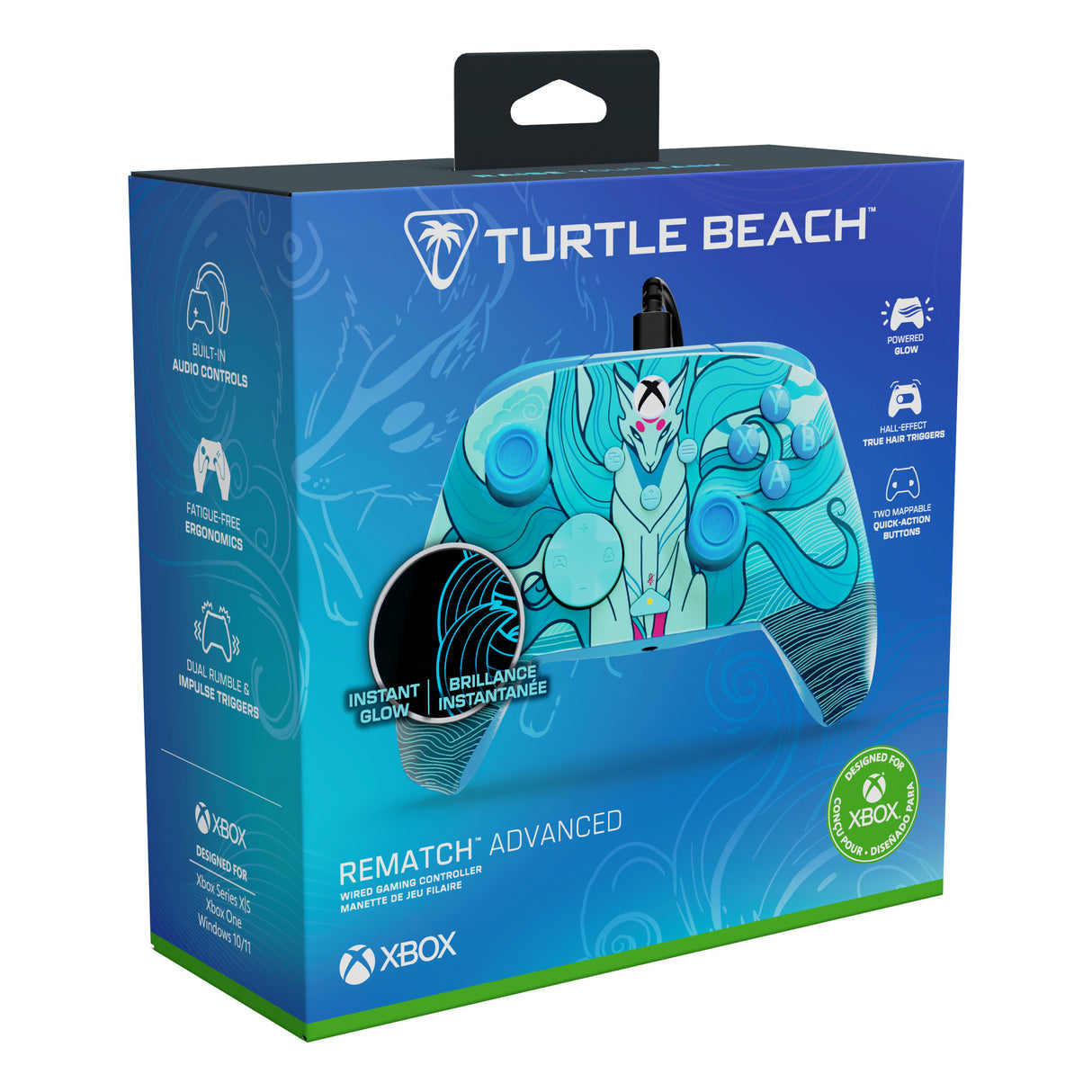Turtle Beach Rematch Advanced Wired Controller (Blue Kitsune, Xbox Series X|S, Xbox One, PC)
