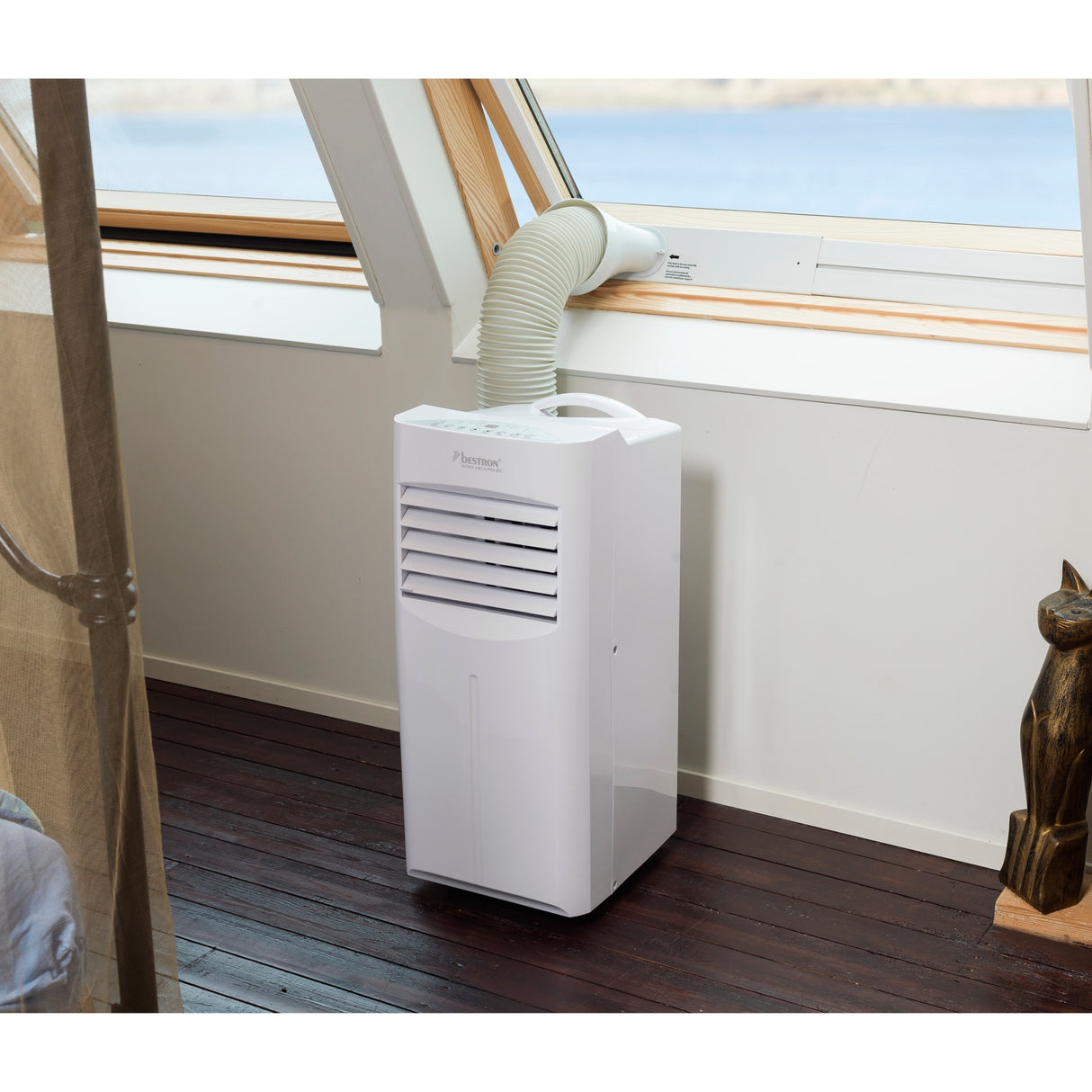 Bestron aac9000 mobilt klimaanlæg (hvidt, kølekapacitet 2,6 kW | med CFC-frit kølemiddel | 9000 btu h)