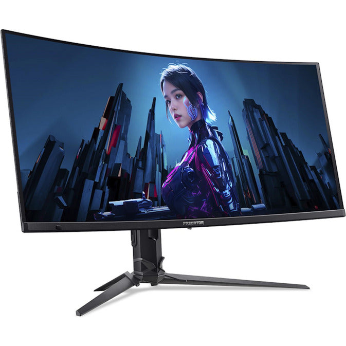 Acer Predator x34 x5 34 buet ultrabred gaming-skærm (sort, 240 Hz, HDMI, skærmport, USB, lyd, AMD free-sync)