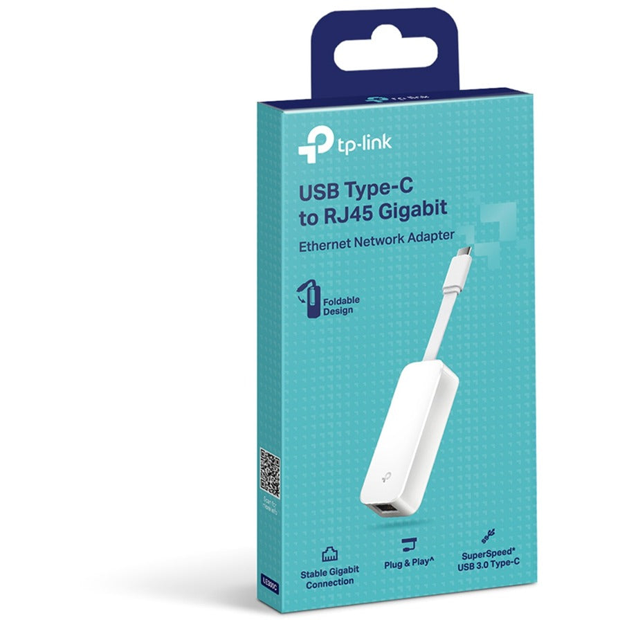 Tp-Link USB Type-C til RJ45 Gigabit Ethernet-netværksadapter (hvid)