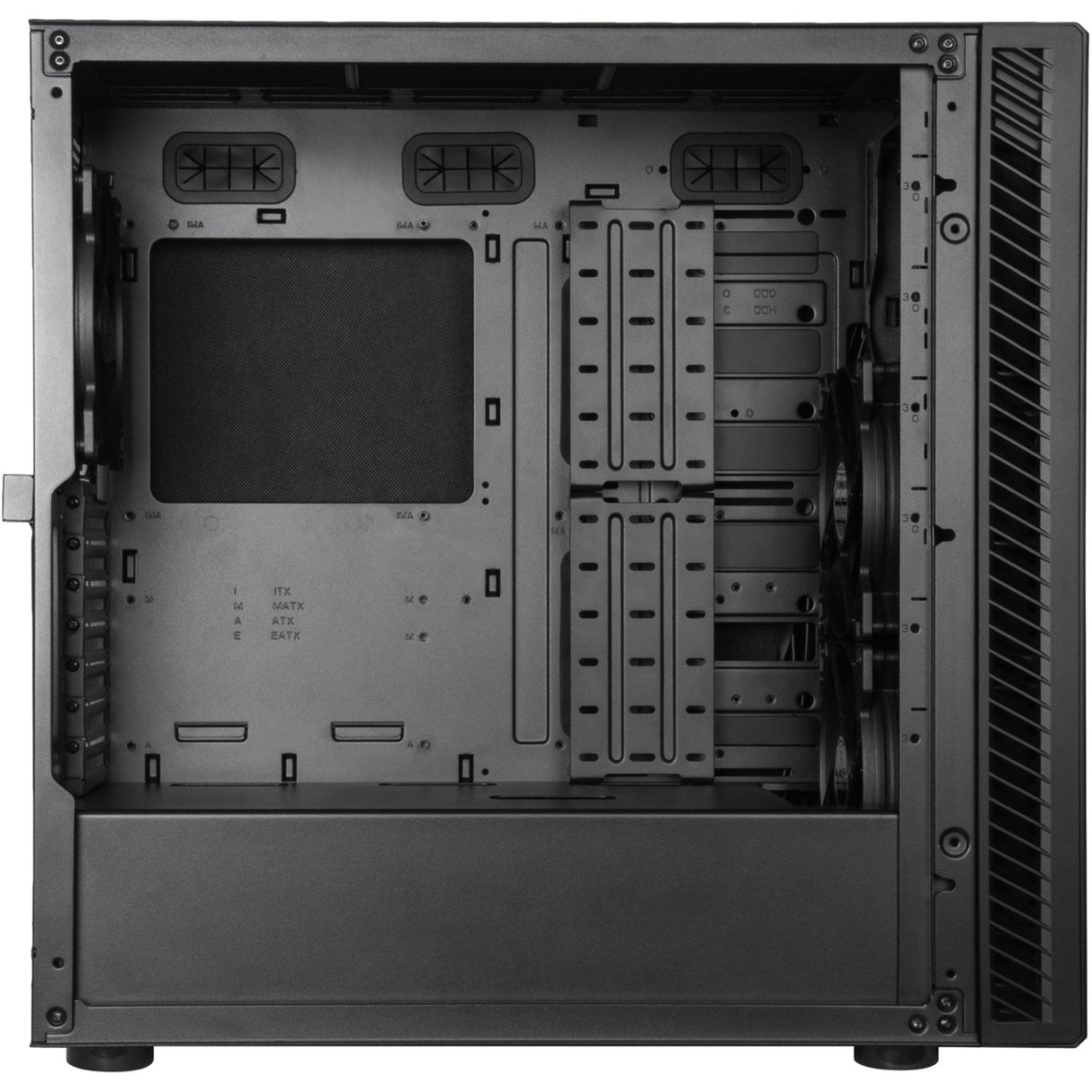 Silverstone seta q1 midi tårnhus (sort | 2x USB-A | 1x USB-C)