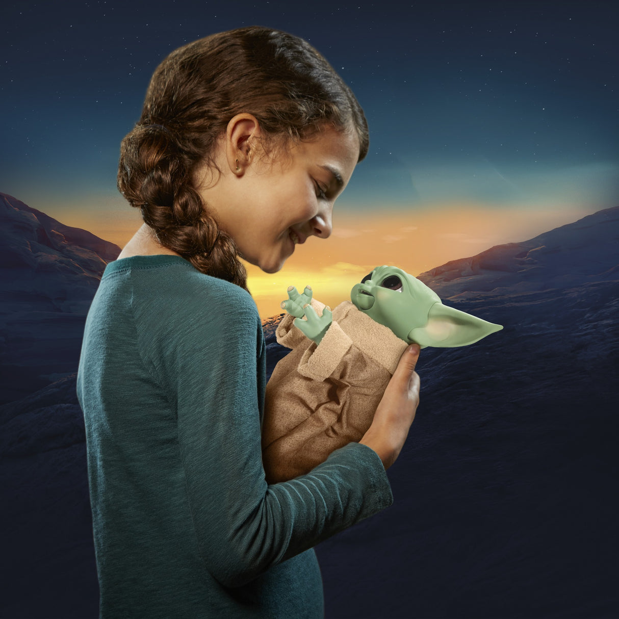 Hasbro star wars - galaktisk snackin' grogu-legende figur