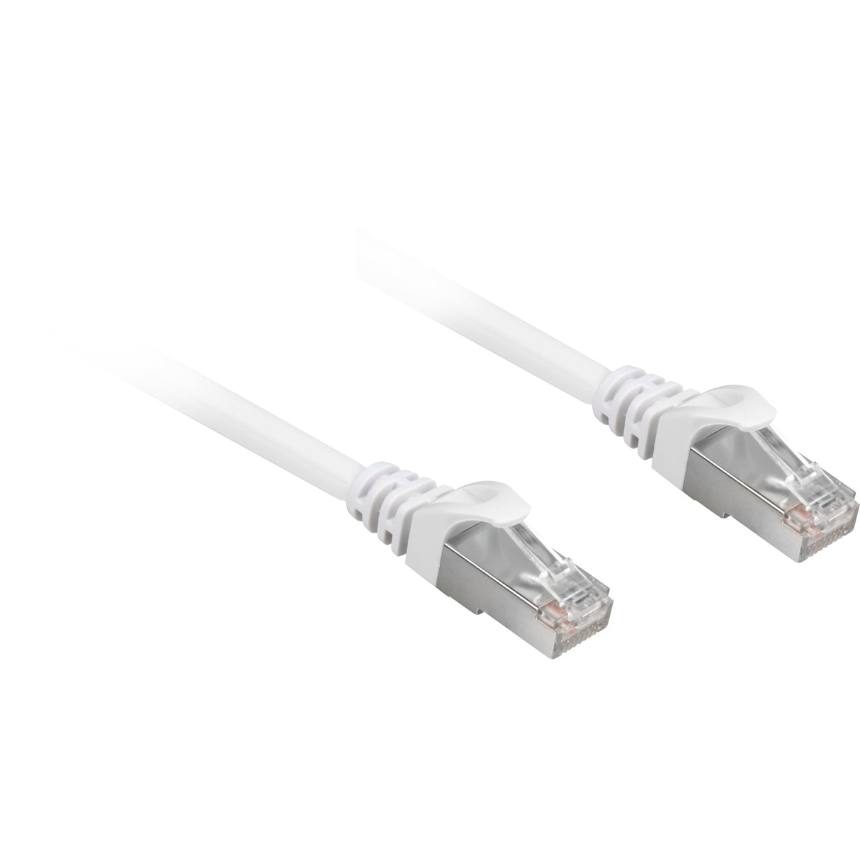 Sharkoon patchkabel SFTP, RJ-45 med Cat.6a (hvid, 0,25 meter, halogenfri)