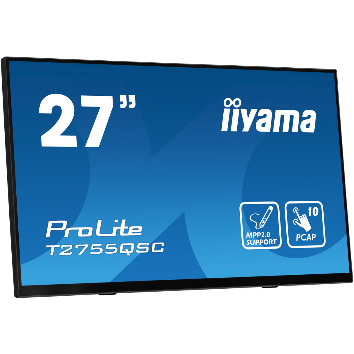 Iiyama Prolite T2755QSC-B1 27 touchscreen-skærm (sort, HDMI, skærmport, 2x USB-A, USB-B)