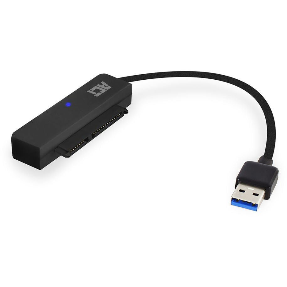 Aktiver tilslutningsmuligheder USB-adapterkabel til 2.5 SATA HDD SSD (sort, USB 3.2 (5 Gbit s))