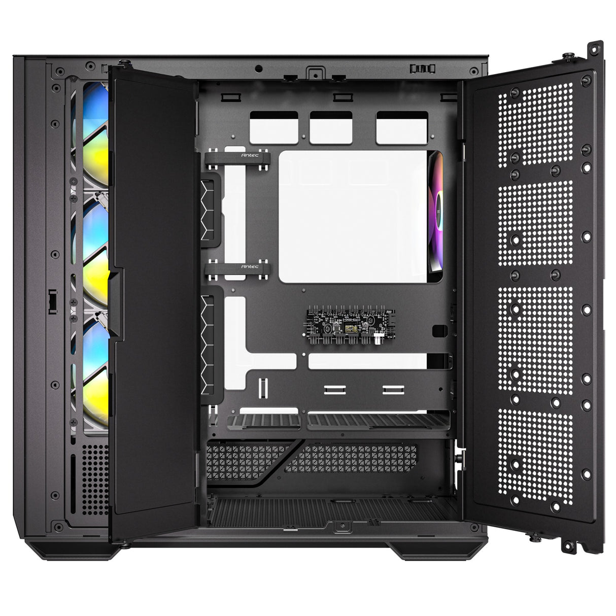 Antec c7 argb midi tårnhus (sort | 2x USB-A | 1x USB-C | hærdet glas)