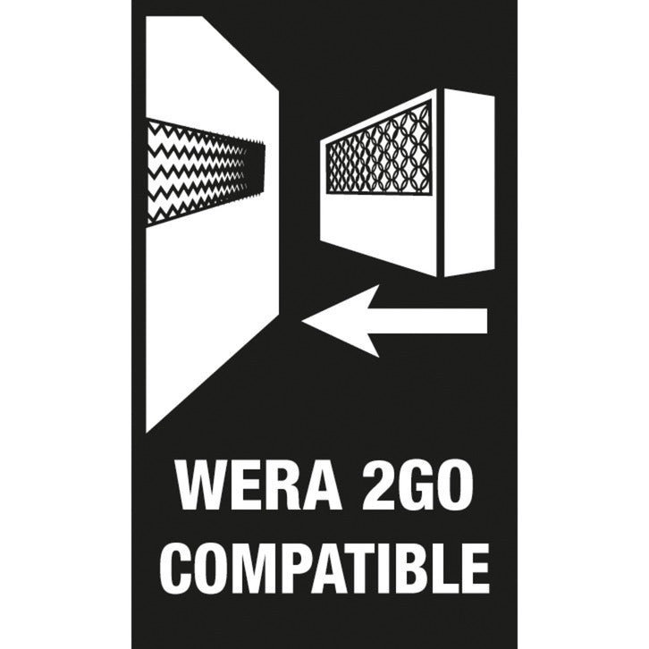 Wera 2go 4 værktøjsbærepose (sort)