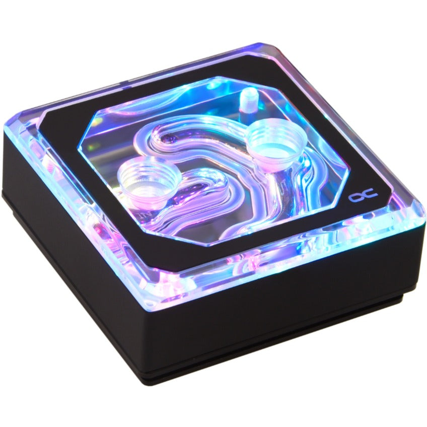 Alphacool eisblock xpx aurora edge akrylsort CPU-køler (gennemsigtig sort)