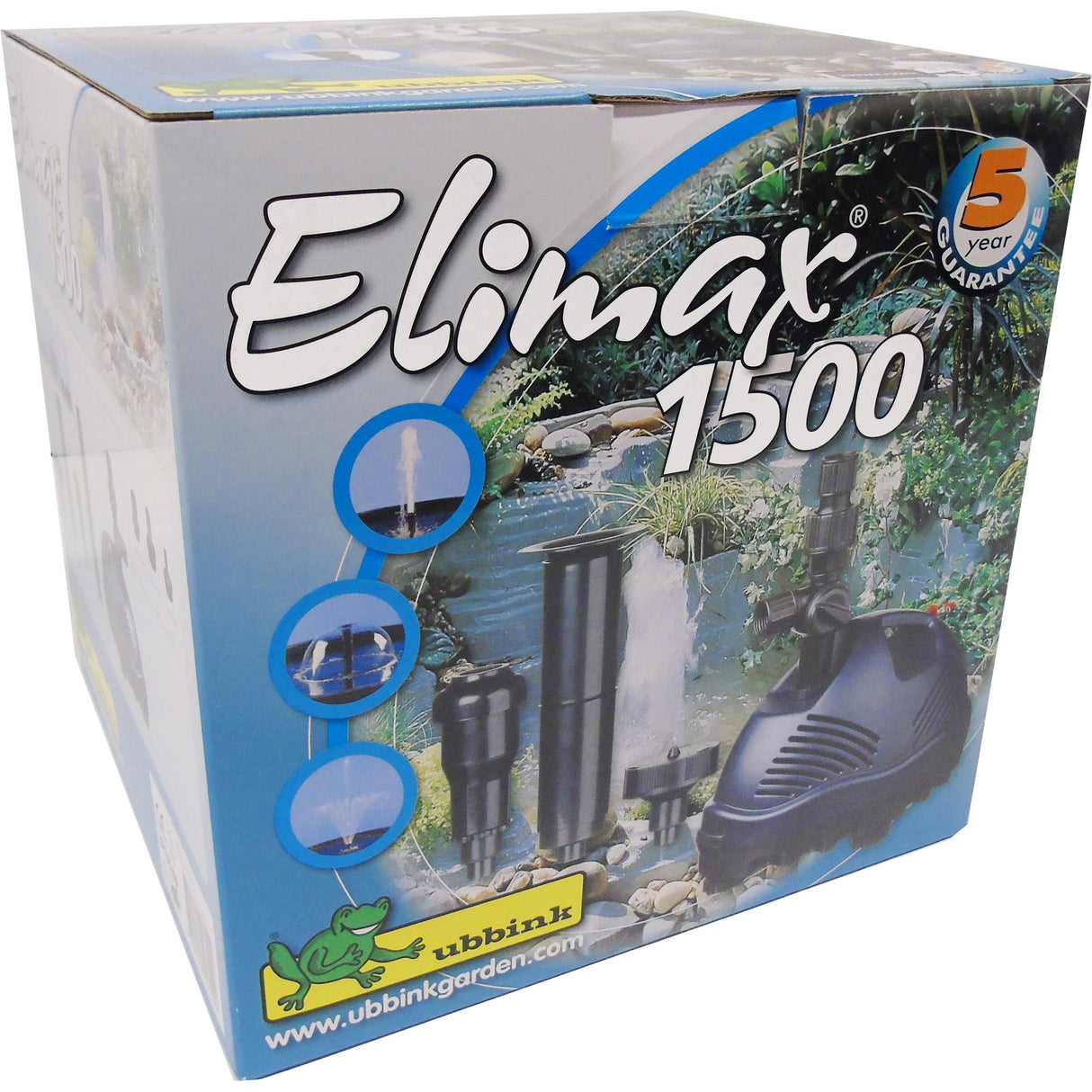 Ubbink elimax 1500 springvandspumpe (sort)