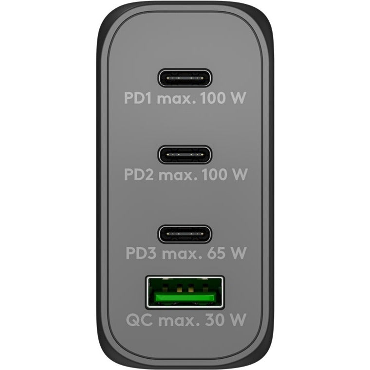Goobay USB-C PD multiport hurtigoplader (100 W) (sort)