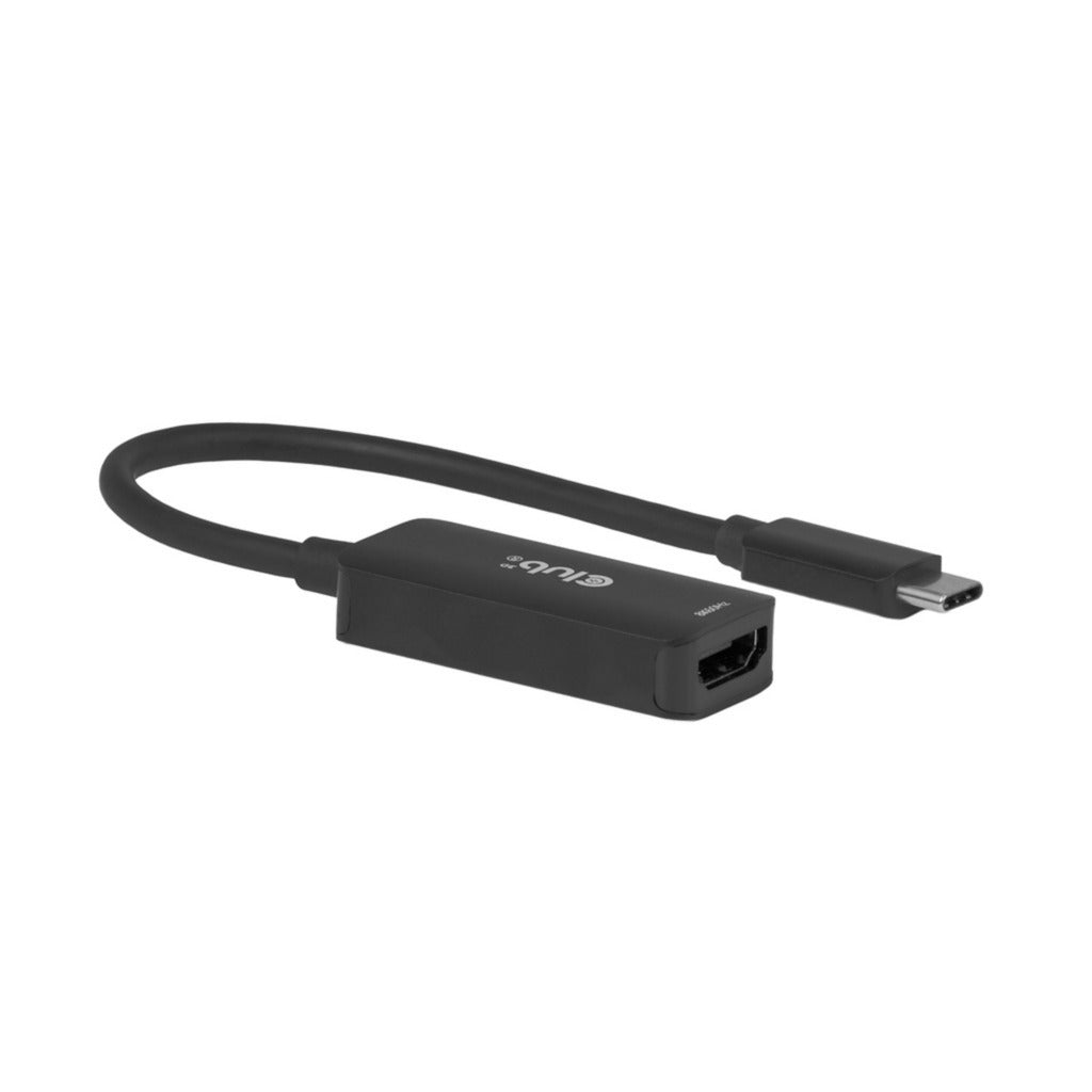 Club 3d cac-2505 usb-c naar hdmi 2.1 adapter 8k60hz (zwart)
