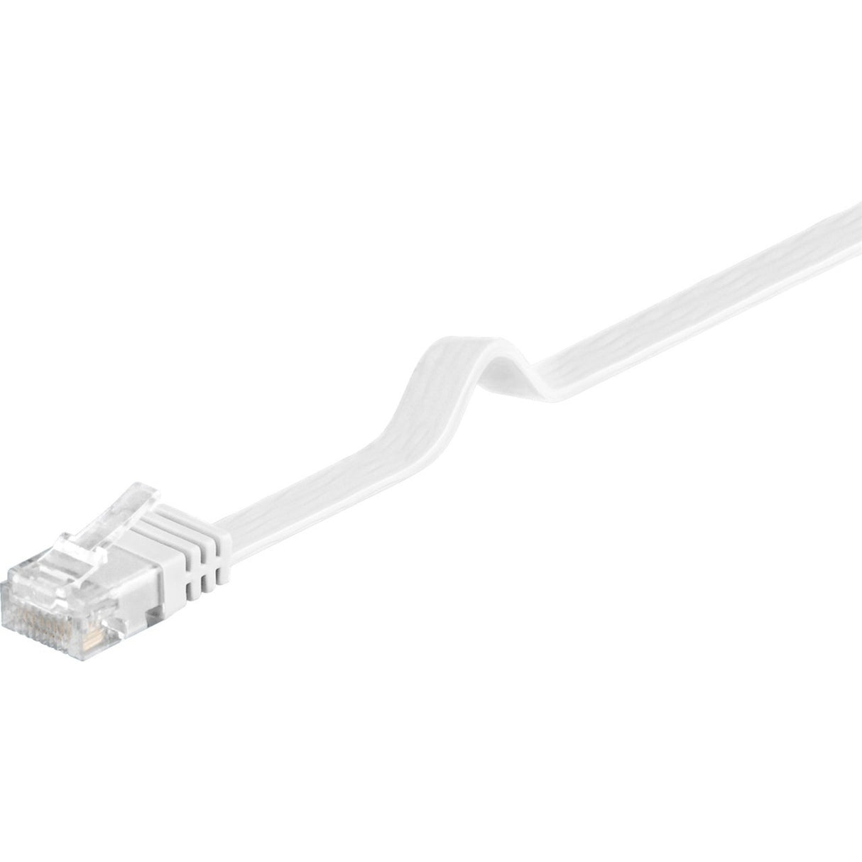 Goobay netværkskabel rj-45 u utp med cat.5e (hvid, 20 meter, fladt kabel)