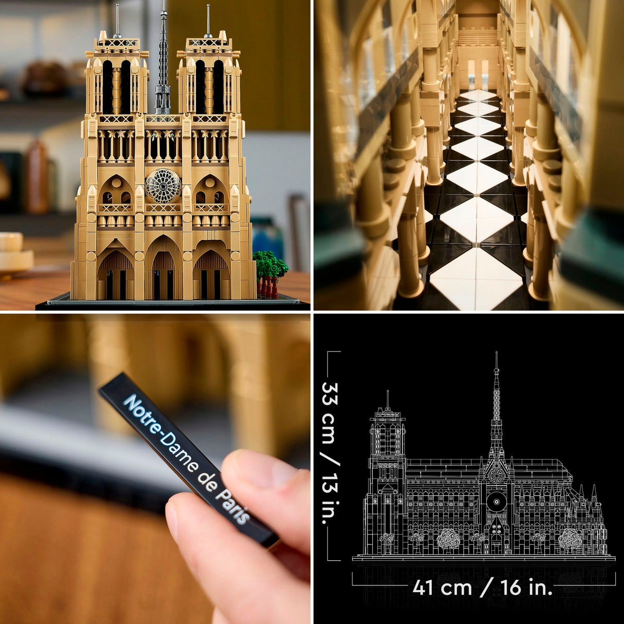 Lego arkitektur notre-dame i paris - 21061