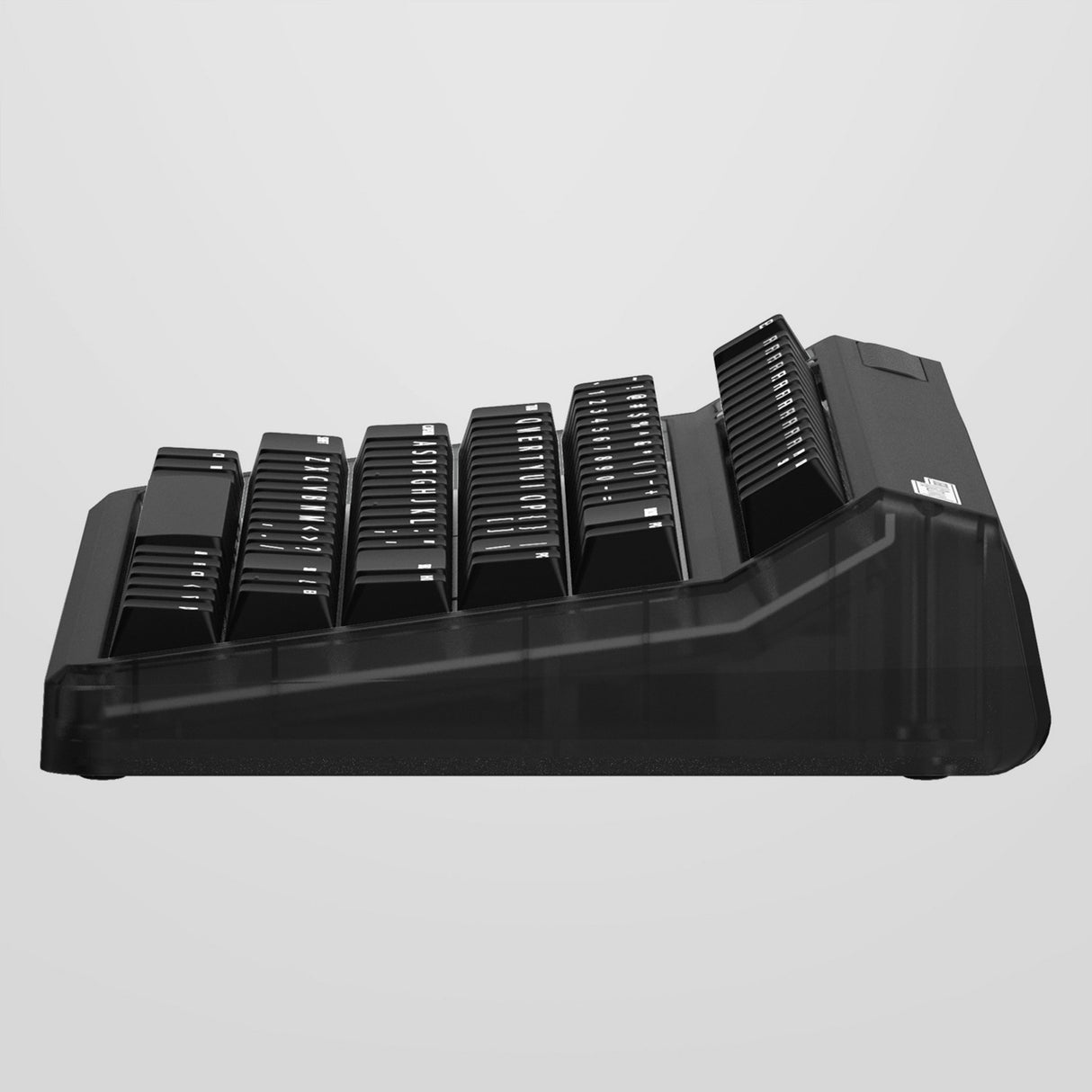 Iqunix og80 mørk side trådløst mekanisk tastatur (sort, us layout (qwerty), gateron brun, 80% (tkl), rgb lysdioder, hot-swappable, pbt, 2.4ghz | bluetooth 5.1 | usb-c)