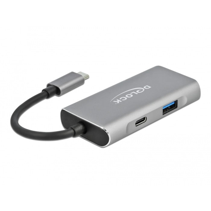 Delock ekstern USB 3.2 gen 2 USB type C-hub USB-hub (grå)