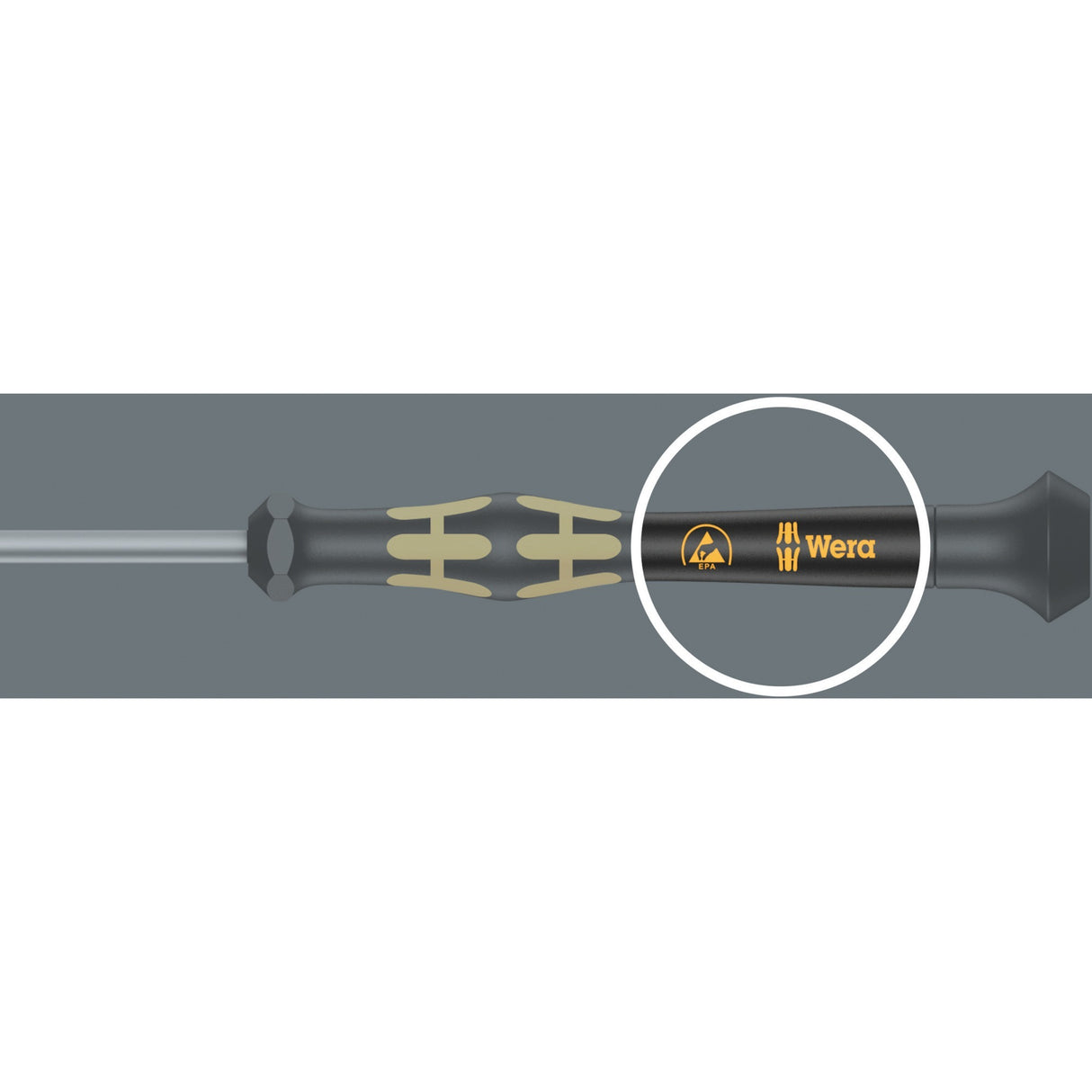 Wera 1550 6 ESD elektronik - skruetrækkere + holder, 6 stk (sort gul)