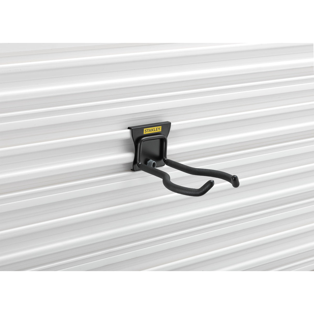 Stanley track wall - krog til haveredskabsholder (sort)