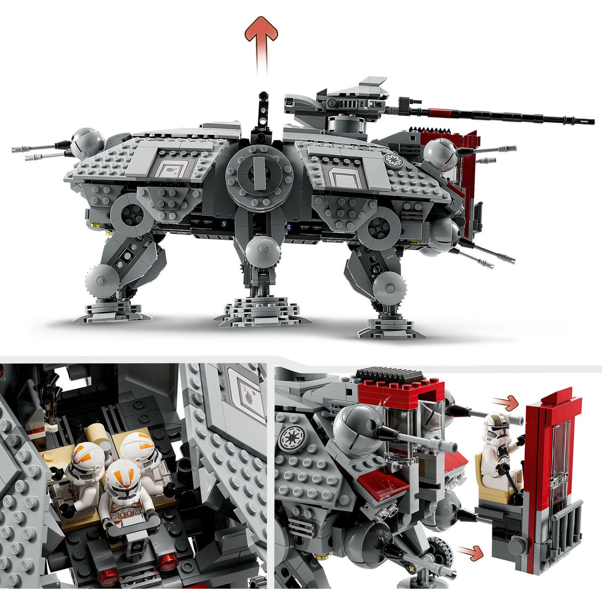 Lego star wars - at-te walker byggelegetøj (75337)