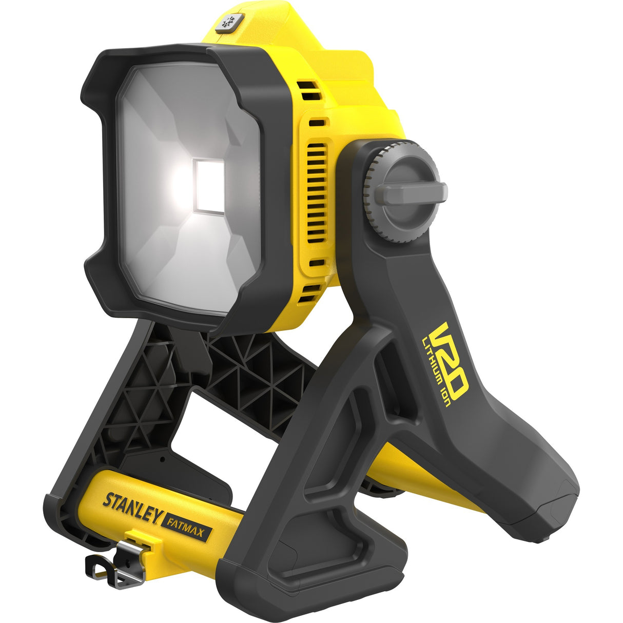 Stanley fatmax v20 18v arbejdslampe (gul sort, batteri og oplader medfølger ikke)